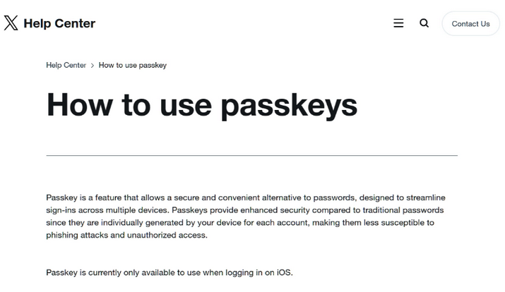 丽江苹果维修店铺分享iOS用户如何通过通行密钥(Passkey)登录 